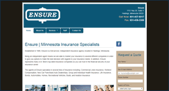 Desktop Screenshot of ensureagency.com